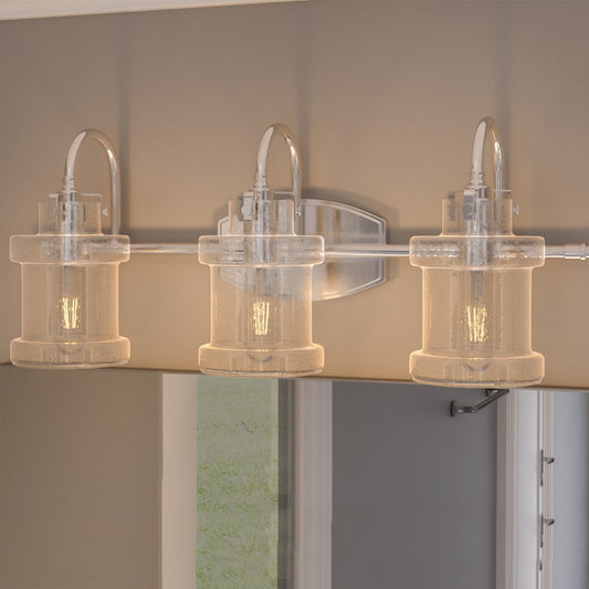Quoizel Danbury 3 Light Bath Vanity, Polished Chrome