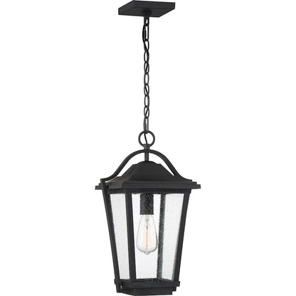 Quoizel Darius 1 Light 11" Outdoor Lantern, Earth Black