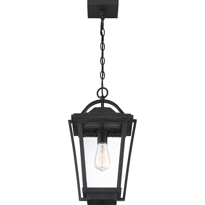 Quoizel Darius 1 Light 11" Outdoor Lantern, Earth Black