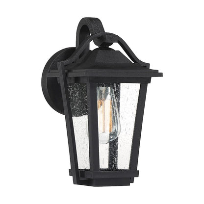 Quoizel Darius 1 Light Outdoor Lantern, Earth Black