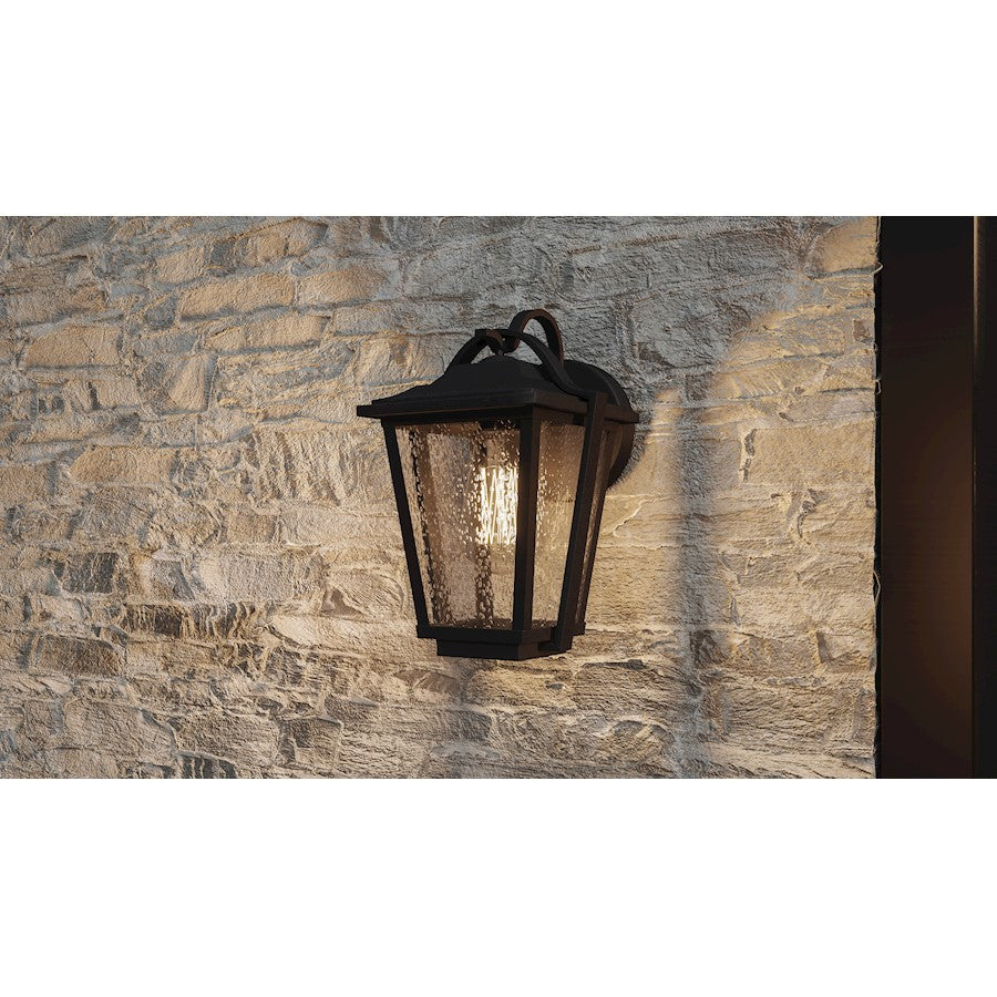 Quoizel Darius 1 Light Outdoor Lantern, Earth Black