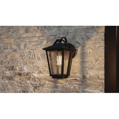 Quoizel Darius 1 Light Outdoor Lantern, Earth Black