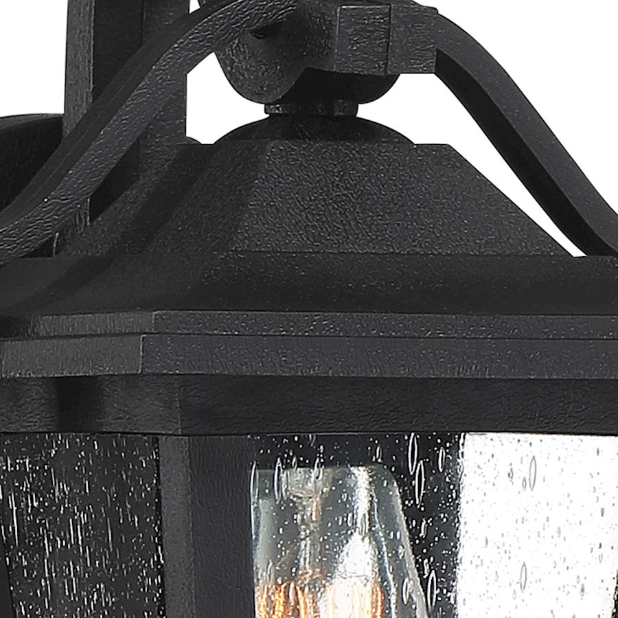 Quoizel Darius 1 Light Outdoor Lantern, Earth Black