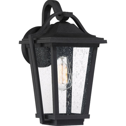 Quoizel Darius 1 Light Outdoor Lantern, Earth Black