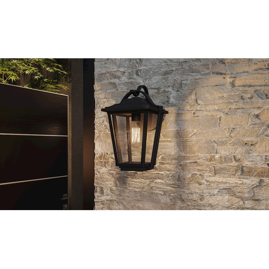 Quoizel Darius 1 Light Outdoor Lantern, Earth Black