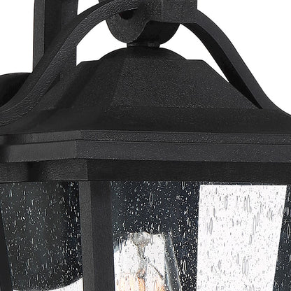 Quoizel Darius 1 Light Outdoor Lantern, Earth Black