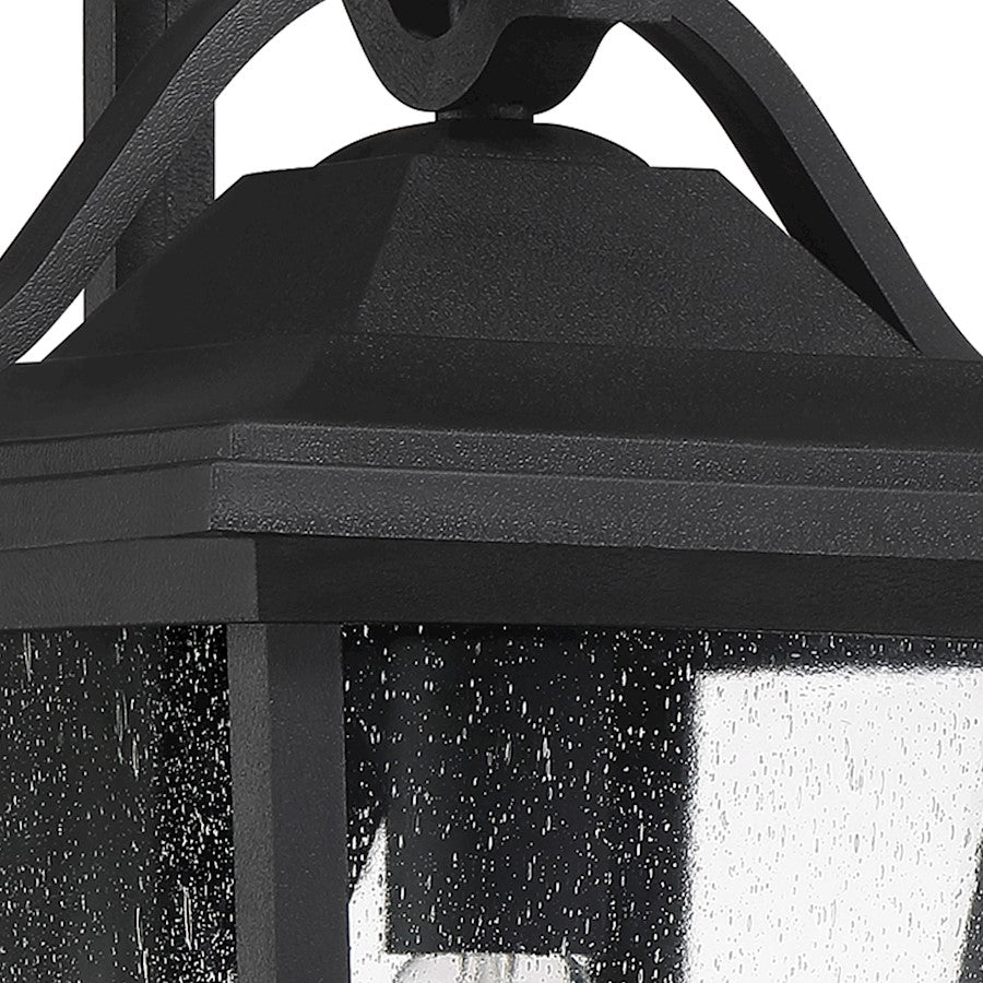 Quoizel Darius 1 Light Outdoor Lantern, Earth Black