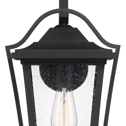Quoizel Darius 1 Light Outdoor Lantern, Earth Black