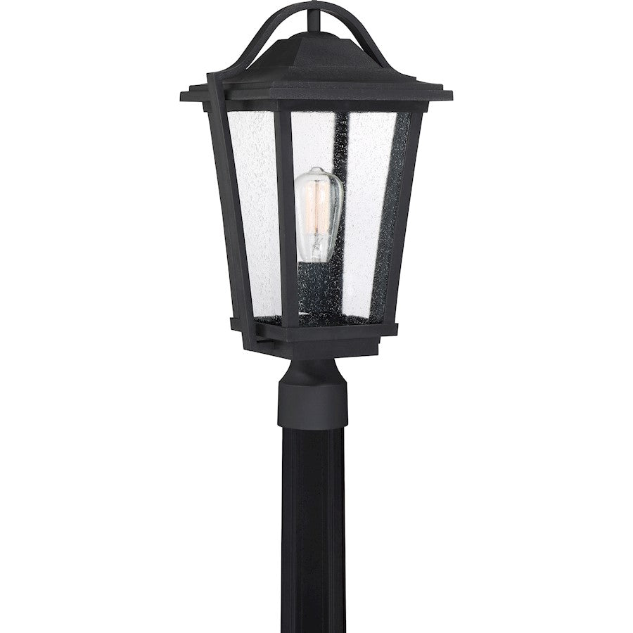 Quoizel Darius 1 Light Square Outdoor Lantern, Earth Black