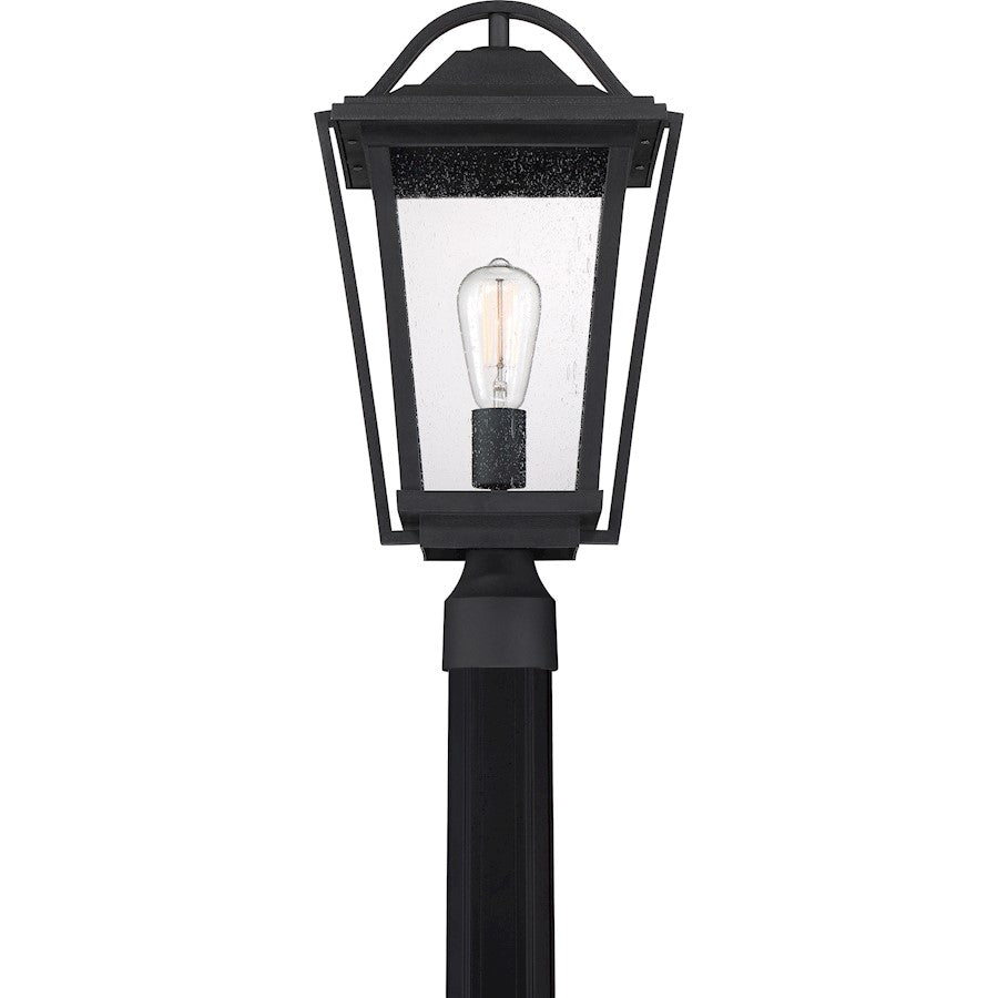 Quoizel Darius 1 Light Square Outdoor Lantern, Earth Black