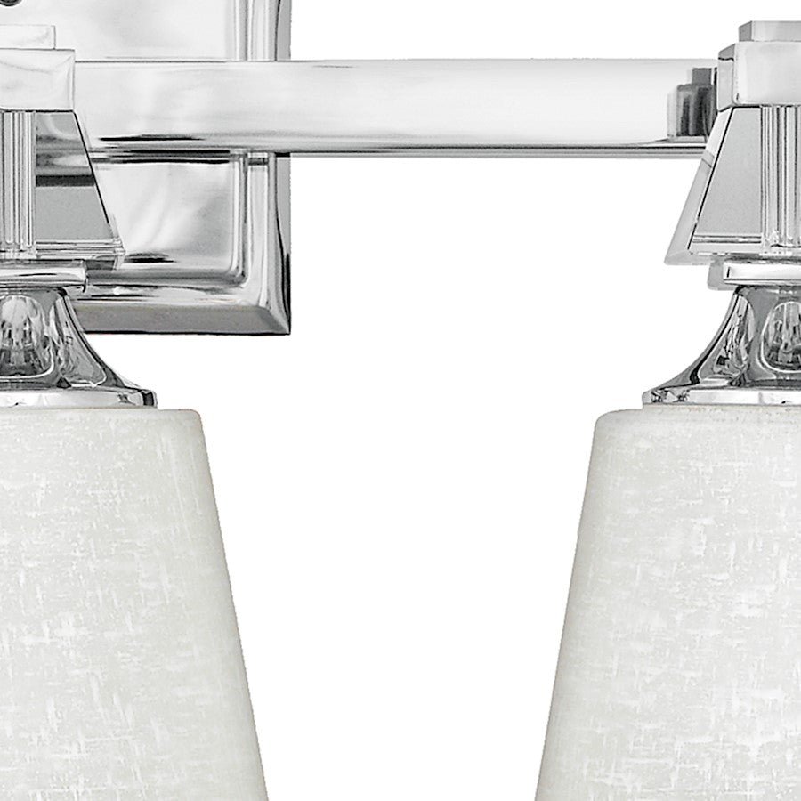 3 Light Deluxe Bathroom Vanity Light, Polished Chrome