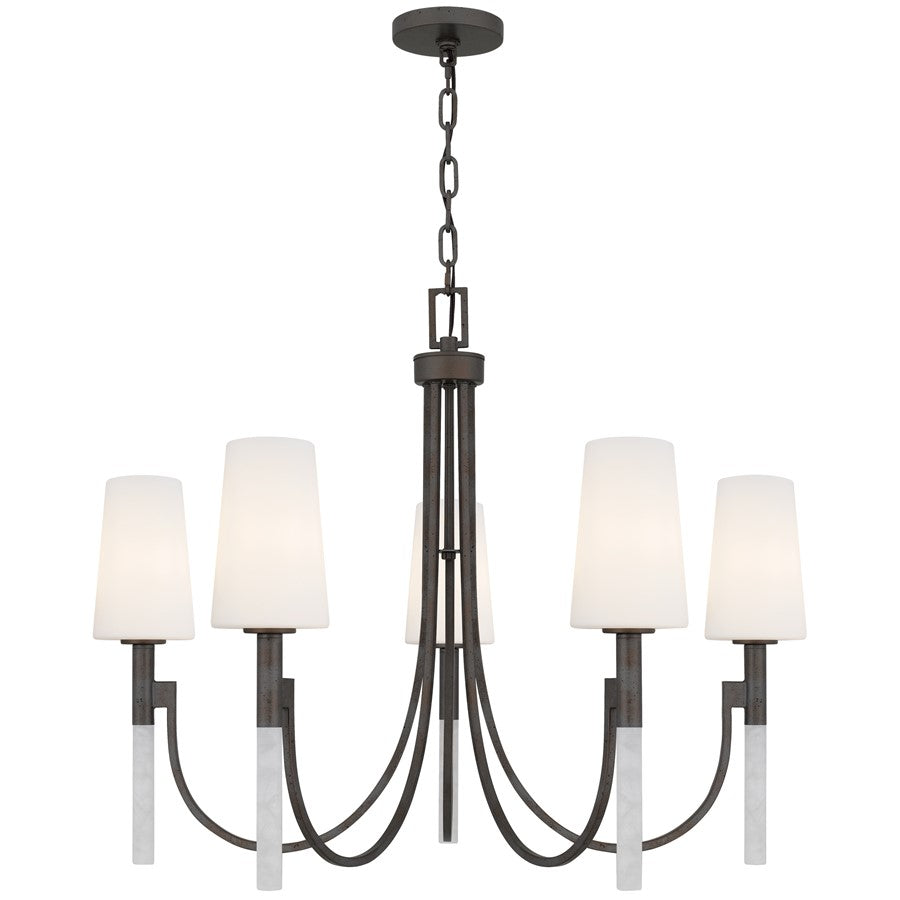 Quoizel Eloura 5-Lt Iron Gate Chandelier, Iron Gate - ELOU5032IN