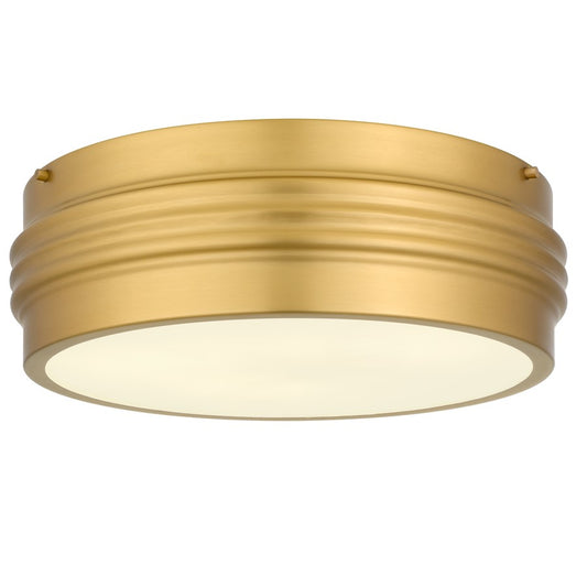 Quoizel Emmett 3-Lt Brushed Gold Flush Mount, Brushed Gold - EMM1616BRG