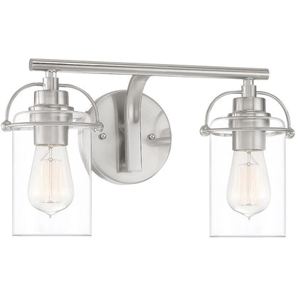 Bathroom Vanity Light, Brushed Nickel