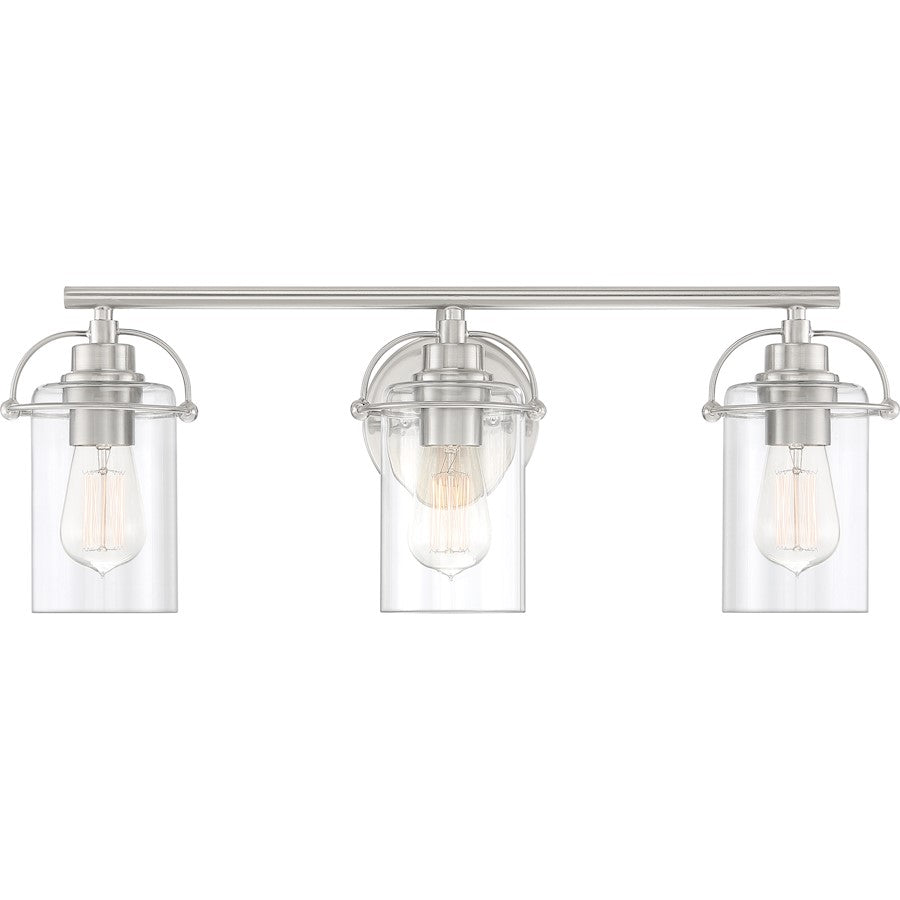 Bathroom Vanity Light, Brushed Nickel