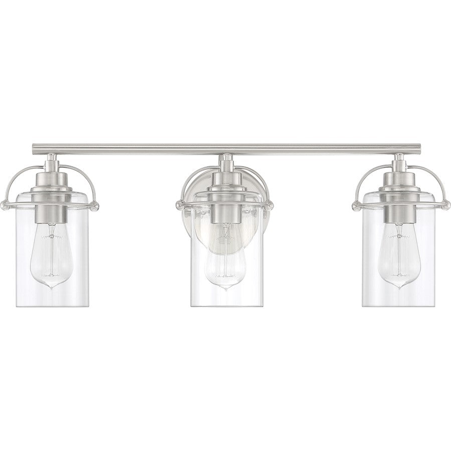 Bathroom Vanity Light, Brushed Nickel