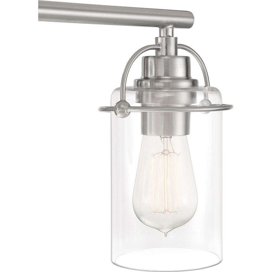 Bathroom Vanity Light, Brushed Nickel