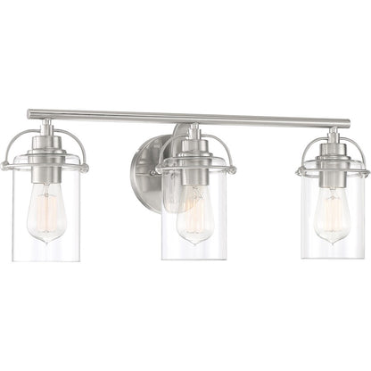 Bathroom Vanity Light, Brushed Nickel