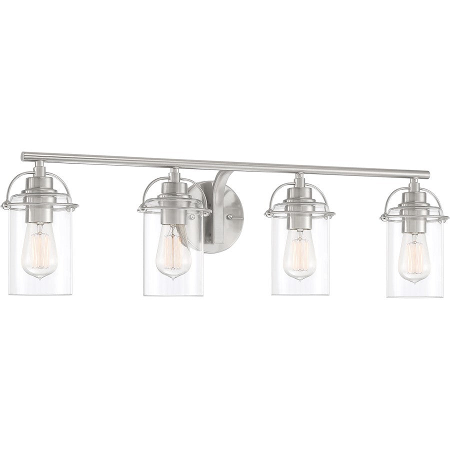 Bathroom Vanity Light, Brushed Nickel
