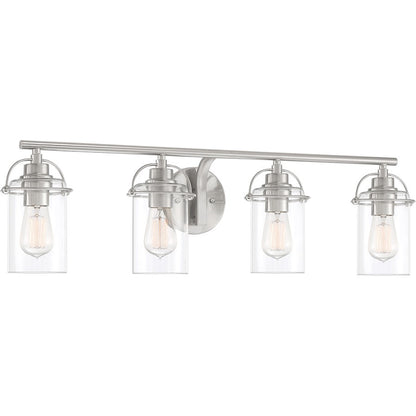 Bathroom Vanity Light, Brushed Nickel