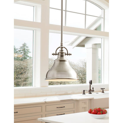 Mini Pendant, Brushed Nickel