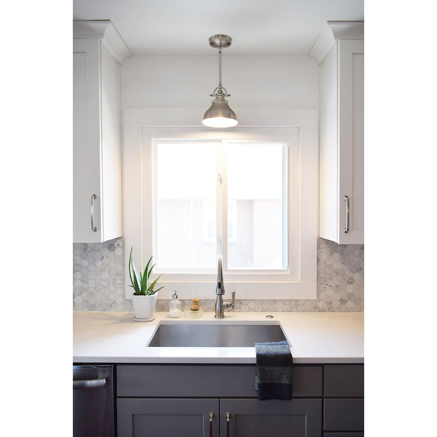 Mini Pendant, Brushed Nickel