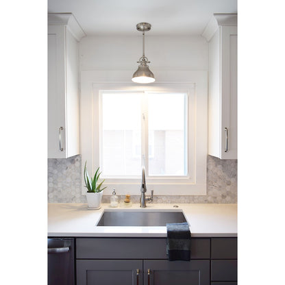Mini Pendant, Brushed Nickel