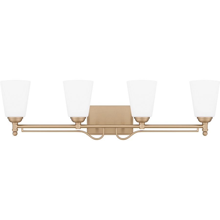 4 Light Bathroom Vanity Light, Bronze Gold