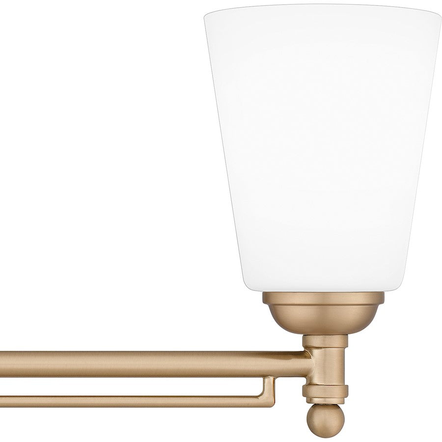 4 Light Bathroom Vanity Light, Bronze Gold