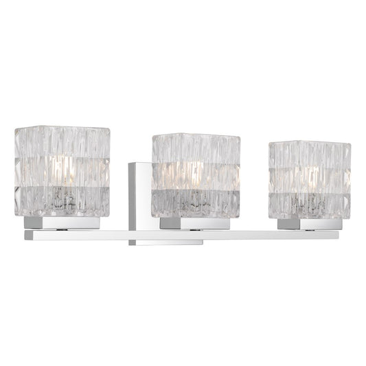 Quoizel Estelle 3-Lt Polished Chrome Vanity Light, Polished Chrome - ESTE8621C