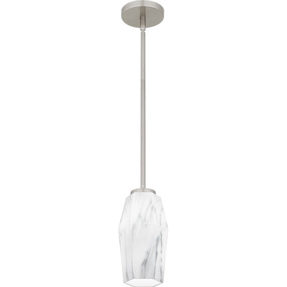 1 Light Mini Pendant, Brushed Nickel