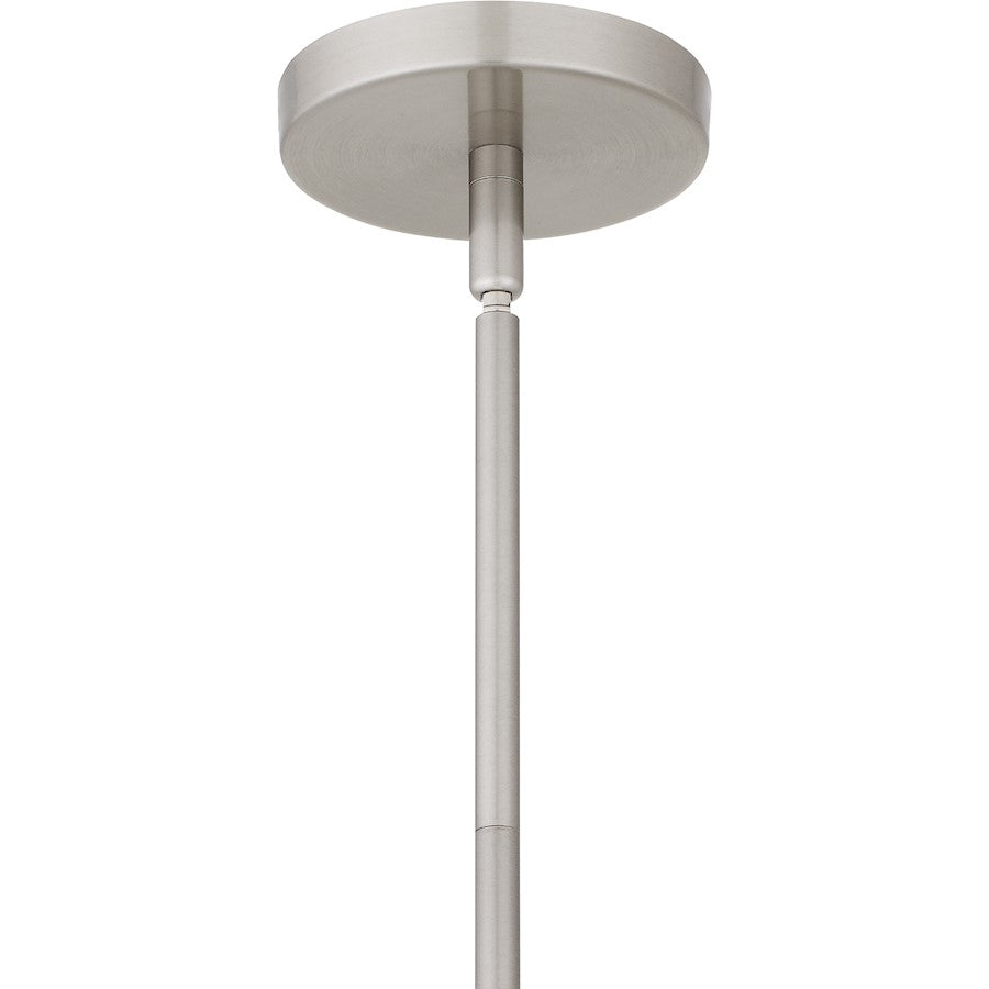 1 Light Mini Pendant, Brushed Nickel
