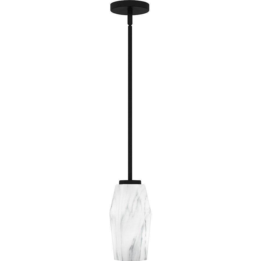 1 Light Mini Pendant, Matte Black