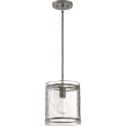 Mini Pendant, Mottled Silver