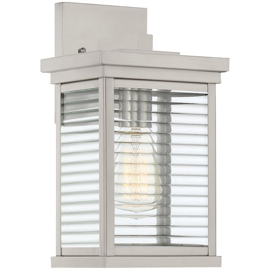 Quoizel Gardner 1 Light Outdoor Lantern, Stainless Steel