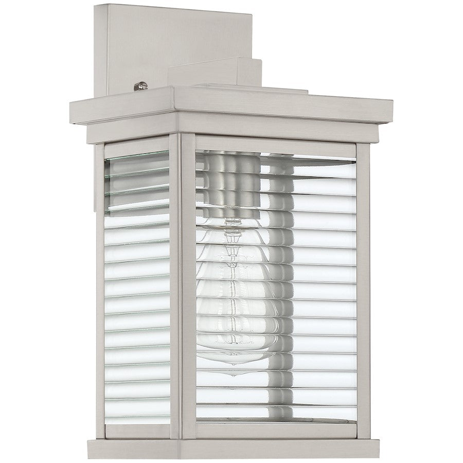 Quoizel Gardner 1 Light Outdoor Lantern, Stainless Steel