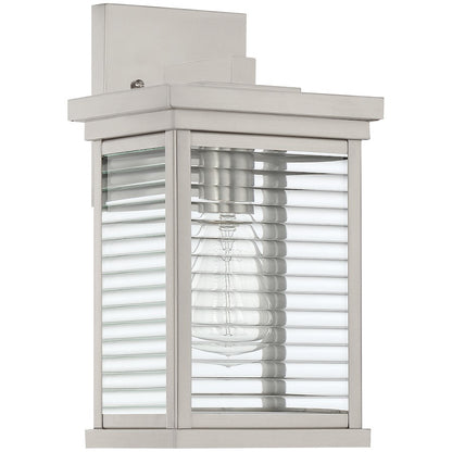 Quoizel Gardner 1 Light Outdoor Lantern, Stainless Steel