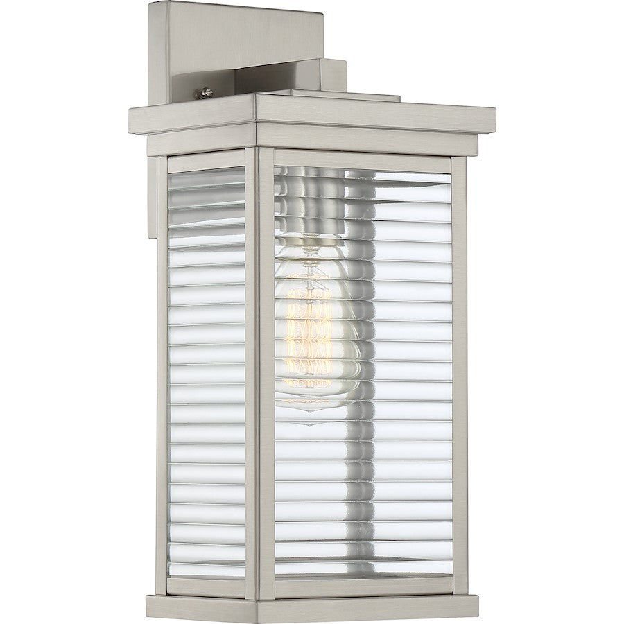 Quoizel Gardner 1 Light Outdoor Lantern, Stainless Steel