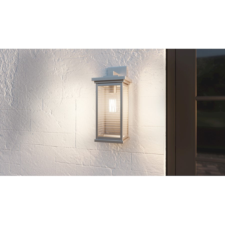 Quoizel Gardner 1 Light Outdoor Lantern, Stainless Steel