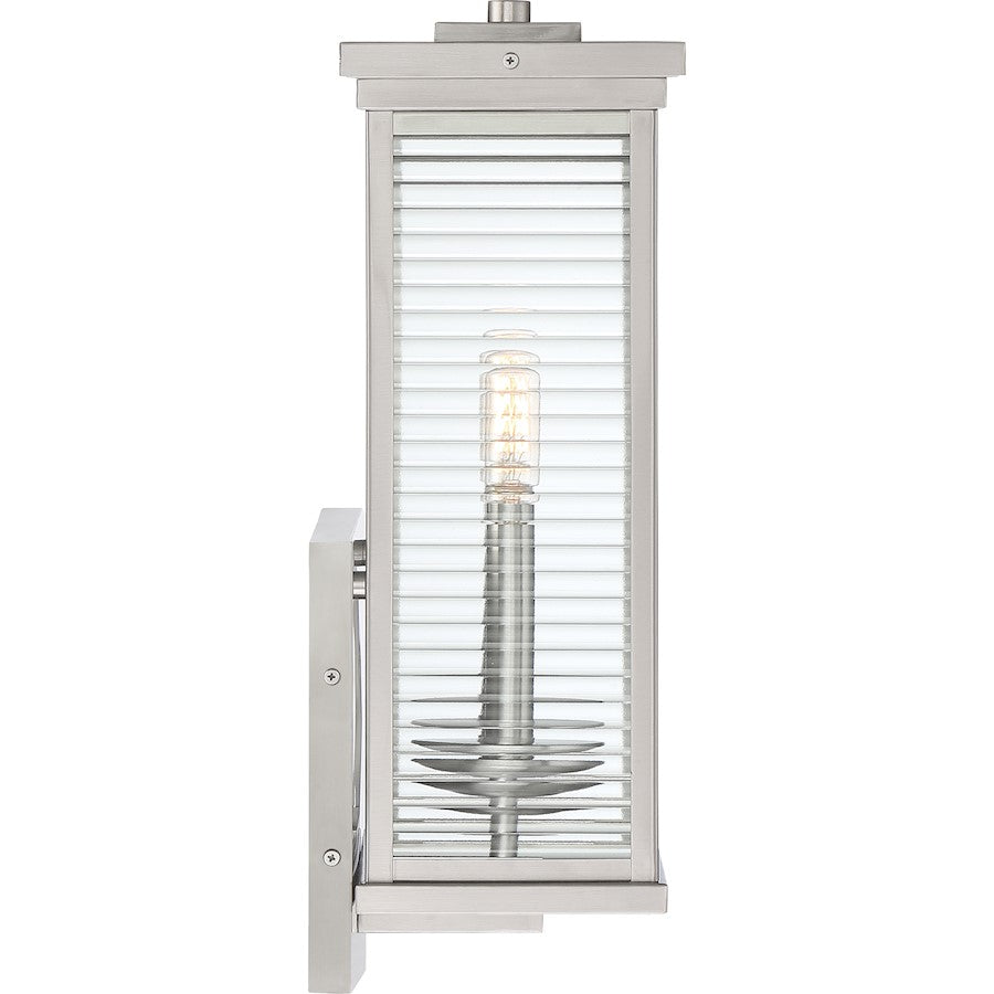 Quoizel Gardner 2 Light 17" Outdoor Lantern, Stainless Steel