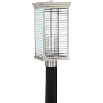 Quoizel Gardner 2 Light Outdoor Lantern, Stainless Steel