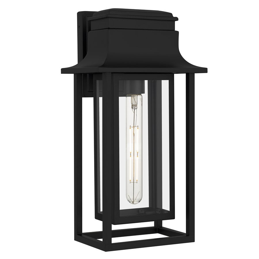 Quoizel Garner 1-Lt Outdoor Wall Lantern, Matte Black - GARN8408MBK