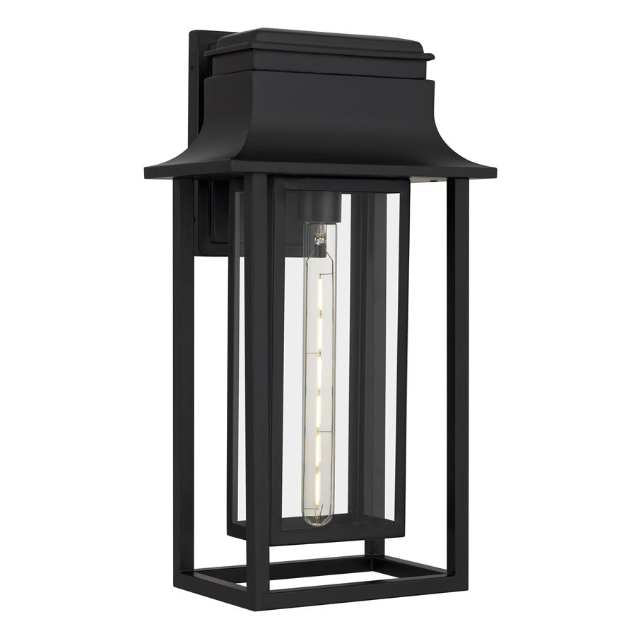 Quoizel Garner 1-Lt 10" Outdoor Wall Lantern, Matte Black - GARN8410MBK