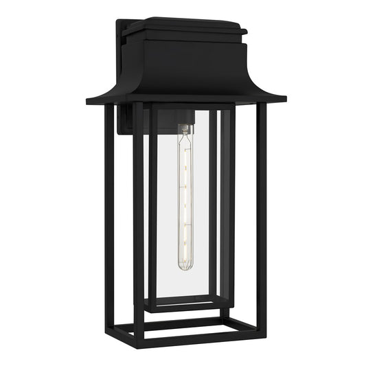 Quoizel Garner 1-Lt 12" Outdoor Wall Lantern, Matte Black - GARN8412MBK