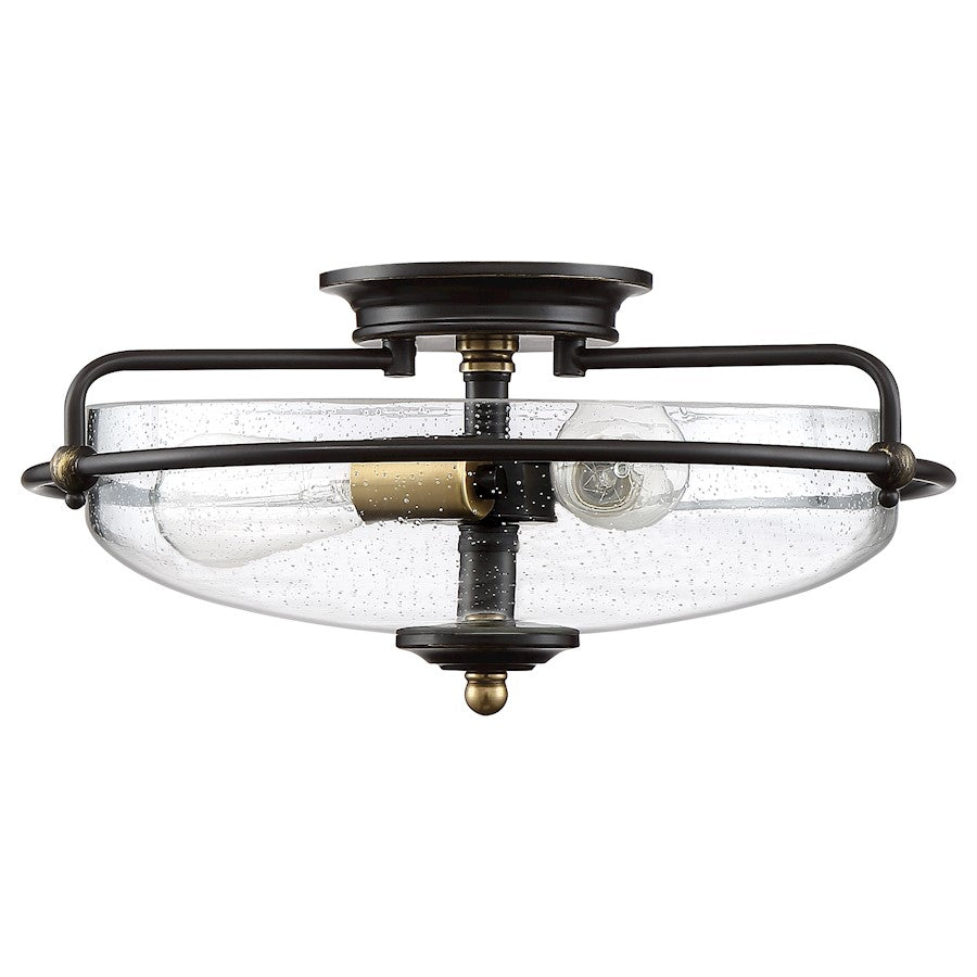 Quoizel Griffin Flush Mount, Palladian Bronze