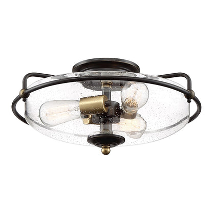 Quoizel Griffin Flush Mount, Palladian Bronze
