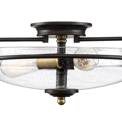 Quoizel Griffin Flush Mount, Palladian Bronze