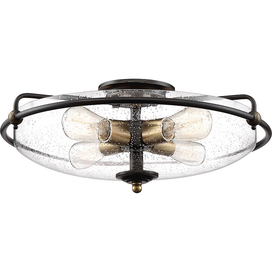 Quoizel Griffin Flush Mount, Palladian Bronze
