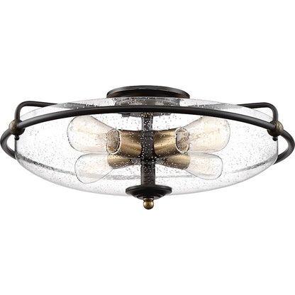 Quoizel Griffin Flush Mount, Palladian Bronze