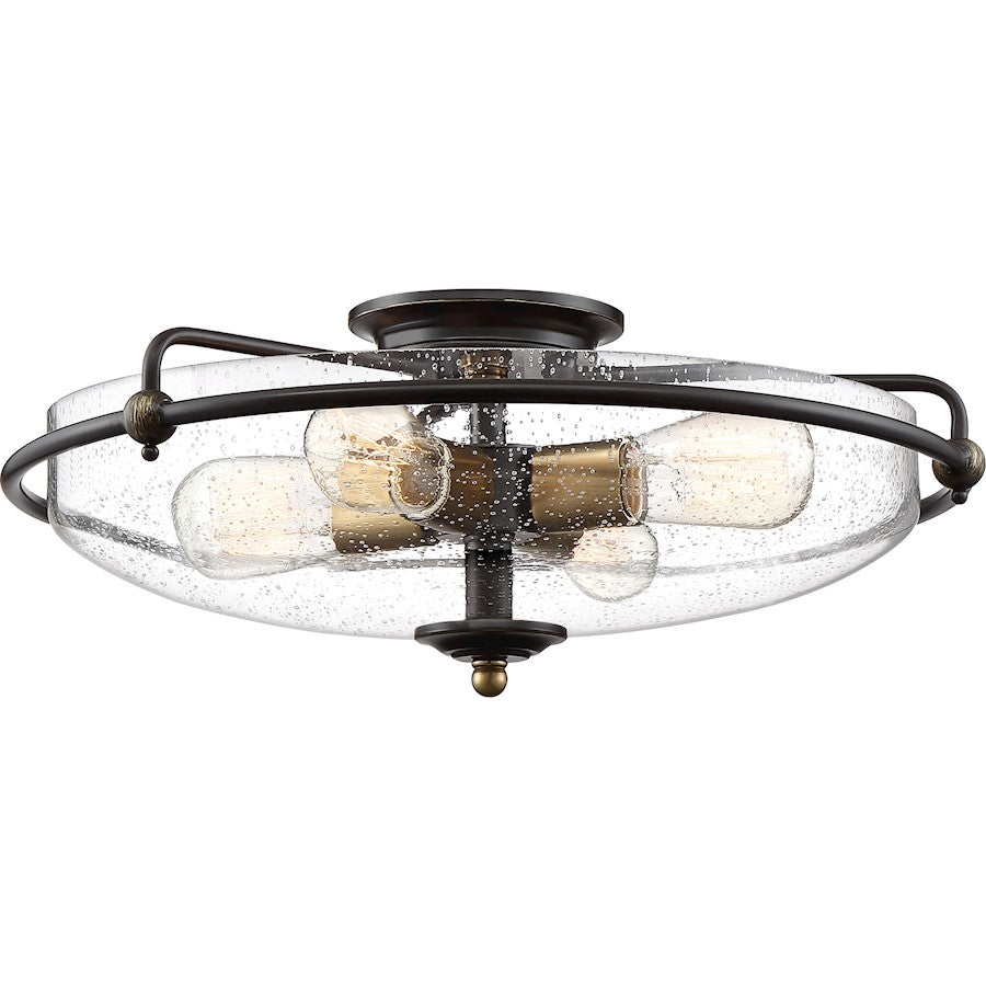 Quoizel Griffin Flush Mount, Palladian Bronze